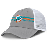 Miami Dolphins Singleback Trucker Adjustable Hat Gray