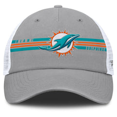 Miami Dolphins Singleback Trucker Adjustable Hat Gray