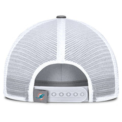 Miami Dolphins Singleback Trucker Adjustable Hat Gray
