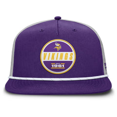 Minnesota Vikings Edge Rush Trucker Adjustable Hat Purple/Gray