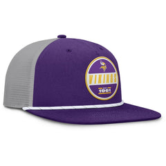Minnesota Vikings Edge Rush Trucker Adjustable Hat Purple/Gray