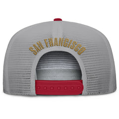 San Francisco 49ers Edge Rush Trucker Adjustable Hat Scarlet/Gray
