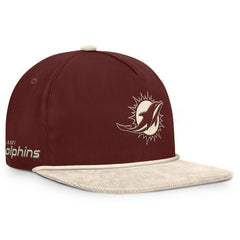 Miami Dolphins NFL Reminisce Golfer Adjustable Hat Brown