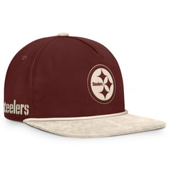 Pittsburgh Steelers NFL Reminisce Golfer Adjustable Hat Brown