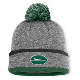 New York Jets Motion Cuffed Knit Hat with Pom Heather Gray