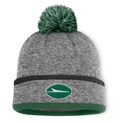New York Jets Motion Cuffed Knit Hat with Pom Heather Gray