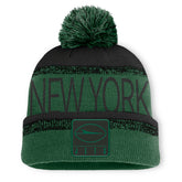 New York Jets Play Action Cuffed Knit Hat with Pom Green/Black