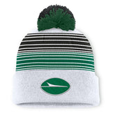 New York Jets Ghost Cuffed Knit Hat with Pom White