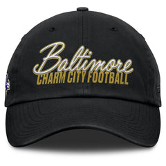 Baltimore Ravens Women's Moxie Adjustable Hat Black