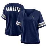 Dallas Cowboys Women's Redzone Curl Route T-Shirt Navy
