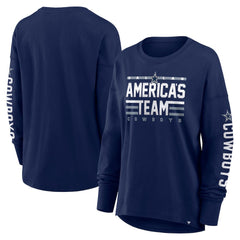 Dallas Cowboys Women's Hometown Legacy Long Sleeve T-Shirt Navy