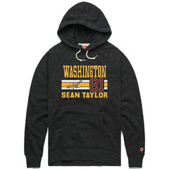 Sean Taylor Washington Commanders Homage Unisex Name & Number Tri-Blend Pullover Hoodie Charcoal