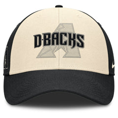 Arizona Diamondbacks Nike Statement Club Performance Adjustable Hat - Black/Natural Hats