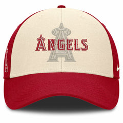 Los Angeles Angels Nike Statement Club Performance Adjustable Hat - Red/Natural Hats