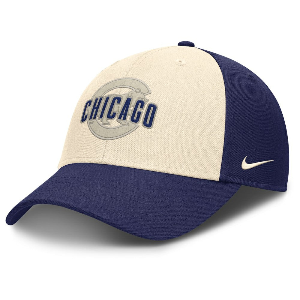 Chicago Cubs Nike Statement Club Performance Adjustable Hat - Royal/Natural Hats