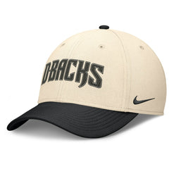 Arizona Diamondbacks Nike Statement Rise Performance Flex Hat - Natural/Black Hats