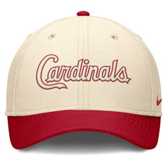 St. Louis Cardinals Nike Statement Rise Performance Flex Hat - Natural/Red Hats