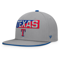 Texas Rangers Fanatics Punchout Snapback Hat - Gray Hats
