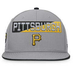 Pittsburgh Pirates Fanatics Punchout Snapback Hat - Gray Hats