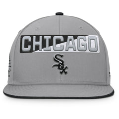 Chicago White Sox Fanatics Punchout Snapback Hat - Gray Hats