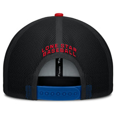 Texas Rangers Fanatics Cutoff Adjustable Trucker Hat - Royal/Red Hats