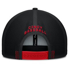 Cincinnati Reds Fanatics Cutoff Adjustable Trucker Hat - Red/Black Hats