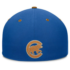 Chicago Cubs Fanatics Splinter Fitted Hat - Royal/Tan Hats