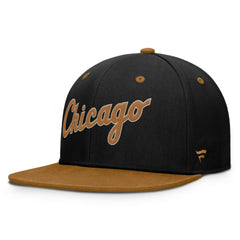 Chicago White Sox Fanatics Splinter Fitted Hat - Black/Brown Hats