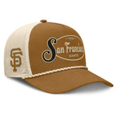 San Francisco Giants Fanatics A-Frame Trucker Adjustable Hat - Brown Hats