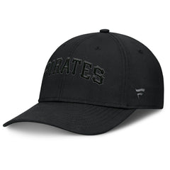 Pittsburgh Pirates Fanatics Overpower Flex Hat - Black Hats