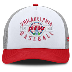Philadelphia Phillies Fanatics Designated A-Frame Foam Front Trucker Adjustable Hat - White/Red Hats