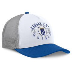 Kansas City Royals Fanatics Designated A-Frame Foam Front Trucker Adjustable Hat - White/Royal Hats
