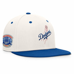 Los Angeles Dodgers Fanatics Unit Fitted Hat - Cream/Royal Hats