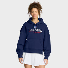 NHL New York Rangers Fanatics Women's Authentic Pro Primary Pullover Hoodie - Navy
