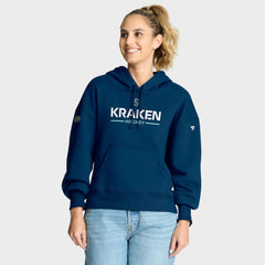 NHL Seattle Kraken Fanatics Women's Authentic Pro Primary Pullover Hoodie - Deep Sea Blue