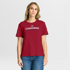 NHL Montreal Canadiens Fanatics Women's Authentic Pro Primary T-Shirt - Red