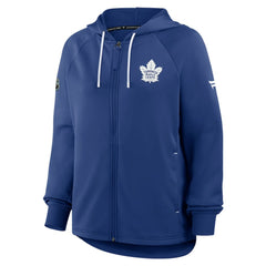 NHL Toronto Maple Leafs Fanatics Women's Authentic Pro Rink Raglan Full-Zip Hoodie - Blue