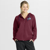NHL Colorado Avalanche Fanatics Women's Authentic Pro Rink Raglan Full-Zip Hoodie - Burgundy