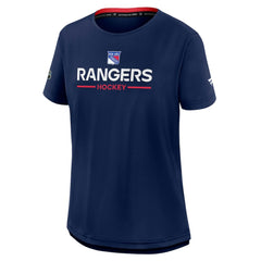 NHL New York Rangers Fanatics Women's Authentic Pro Rink Tech T-Shirt - Navy