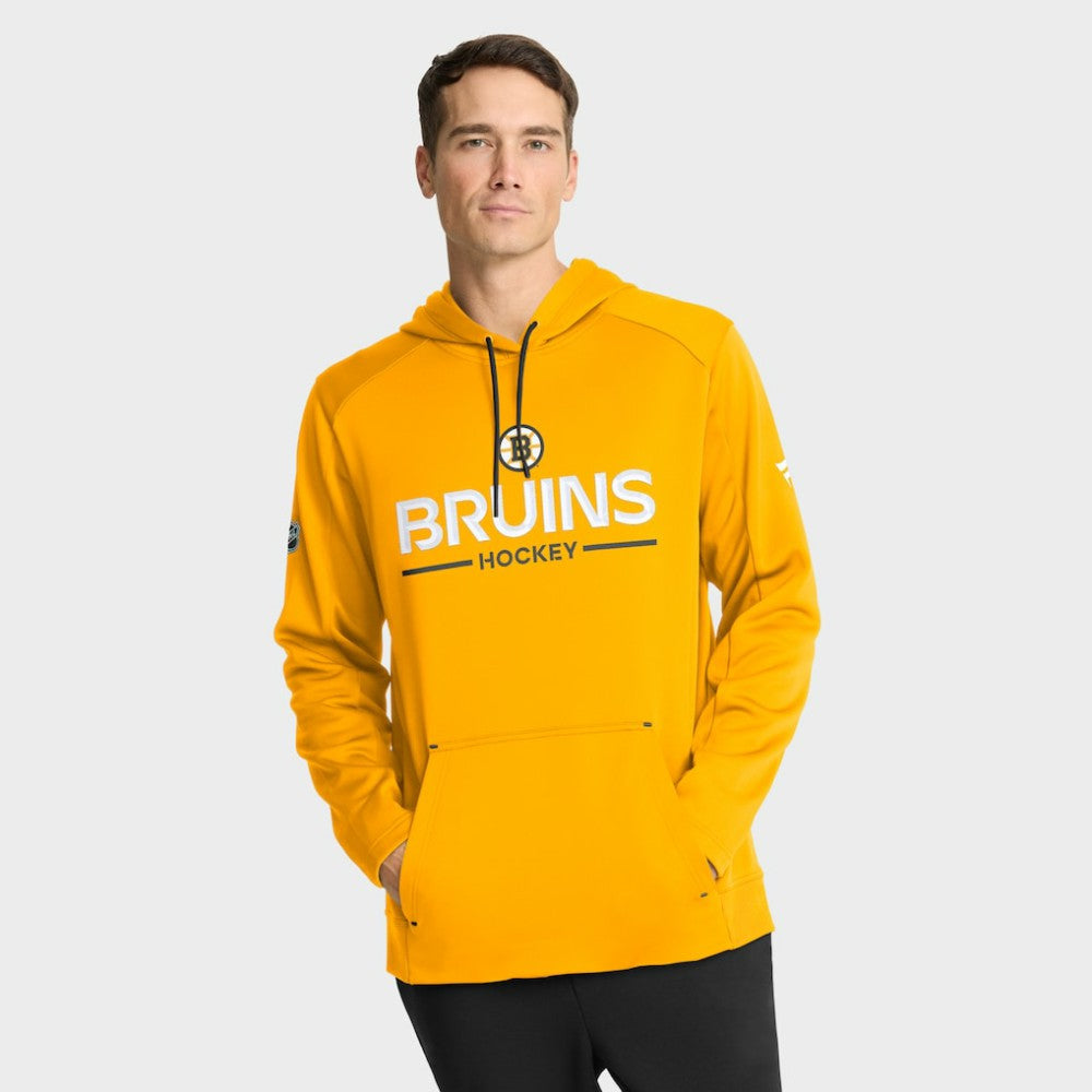 NHL Boston Bruins Fanatics Authentic Pro Rink Hoodie - Gold