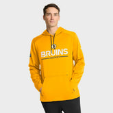 NHL Boston Bruins Fanatics Authentic Pro Rink Hoodie - Gold
