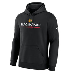 NHL Chicago Blackhawks Fanatics Authentic Pro Primary Hoodie - Black