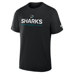 NHL San Jose Sharks Fanatics Authentic Pro Primary T-Shirt - Black