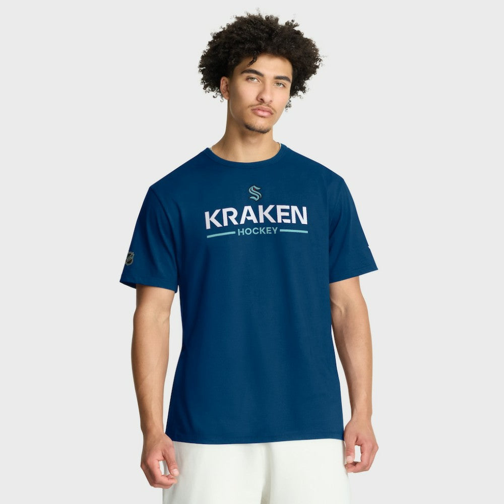 NHL Seattle Kraken Fanatics Authentic Pro Primary T-Shirt - Deep Sea Blue