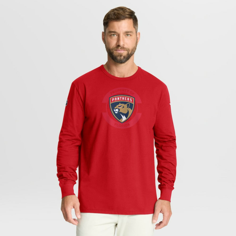 NHL Florida Panthers Fanatics Authentic Pro Property Of Practice Long Sleeve T-Shirt - Red