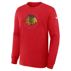 NHL Chicago Blackhawks Fanatics Authentic Pro Property Of Practice Long Sleeve T-Shirt - Red
