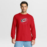 NHL Carolina Hurricanes Fanatics Authentic Pro Property Of Practice Long Sleeve T-Shirt - Red