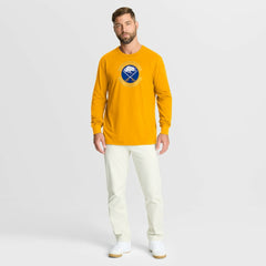 NHL Buffalo Sabres Fanatics Authentic Pro Property Of Practice Long Sleeve T-Shirt - Gold