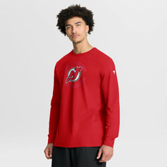 NHL New Jersey Devils Fanatics Authentic Pro Property Of Practice Long Sleeve T-Shirt - Red