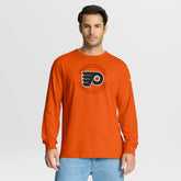 NHL Philadelphia Flyers Fanatics Authentic Pro Property Of Practice Long Sleeve T-Shirt - Orange